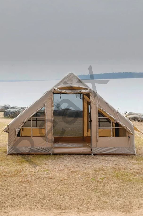 Realx 8 Kişilik 4 Mevsim Su Geçirmez Şişme Kamp Çadırı 300x210x200 Cm 300D Oxford Kumaş