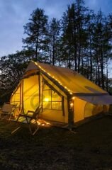 Realx 8 Kişilik 4 Mevsim Su Geçirmez Şişme Kamp Çadırı 300x210x200 Cm 300D Oxford Kumaş