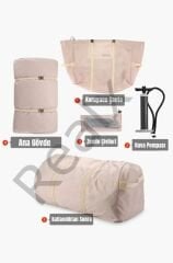 Realx 8 Kişilik 4 Mevsim Su Geçirmez Şişme Kamp Çadırı 300x210x200 Cm 300D Oxford Kumaş