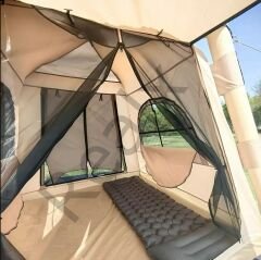 Realx 4 - 6 Kişilik Su Geçirmez Şişme Kamp Çadırı 220x220x190 CM 300D