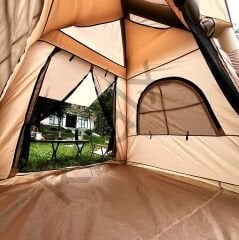 Realx 4 - 6 Kişilik Su Geçirmez Şişme Kamp Çadırı 220x220x190 CM 300D