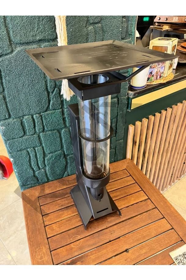 Realx Portatif Mini Cam Pelet Soba Kamp,Balkon,Teras Tipi Yüksek Kalite -  Pürmüz ve Pelet Hediyeli