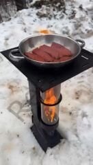 Realx Portatif Mini Cam Pelet Soba Kamp,Balkon,Teras Tipi Yüksek Kalite -  Pürmüz ve Pelet Hediyeli