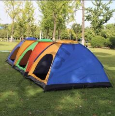 Realx 6 Kişilik Kamp Çadırı Su Geçirmez Kolay Kurulum Kaliteli Çadır 220x250x150 Cm