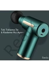 Realx 4 Başlıklı 6 Kademeli Titreşimli Şarjlı Mini Masaj Aleti